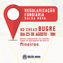Nova etapa da regularização fundiária em Balsa Nova